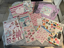 Papiers, stickers, embellissements divers pour scrapbooking (Tilda...)