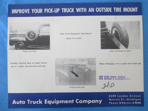 1953 auto truck - truck, equipment