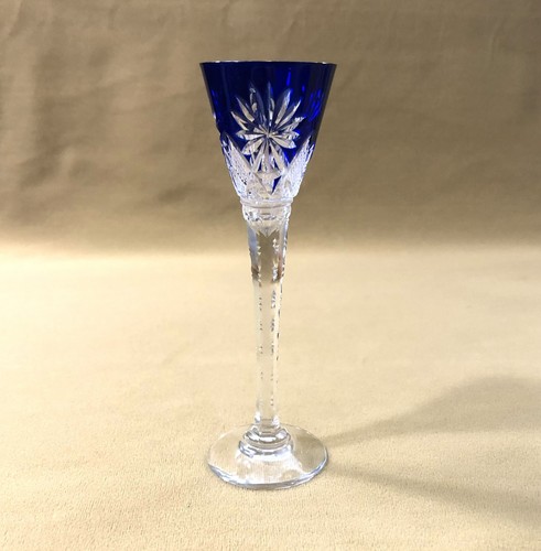 Verre liqueurs cristal overlay - verre,