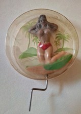 Tahitienne Vahiné danseuse du ventre jouet à manivelle 1950/1960