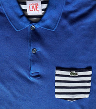 Polo Lacoste ? Live L!ve Regular Fit Mesh Polo Shirt / Collector / Bleu / S - 3