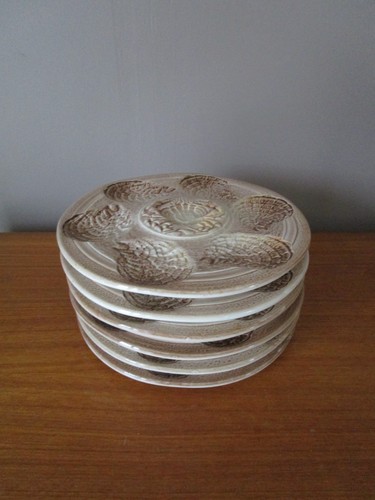 Assiettes huîtres - à, /