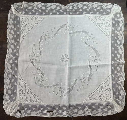 Textile ancien taie - ancien,