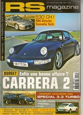 RS MAGAZINE 8 PORSCHE 996 BITURBO 964 C2 930 TURBO 3.3 911 SPEEDSTER 911 RS 2.7