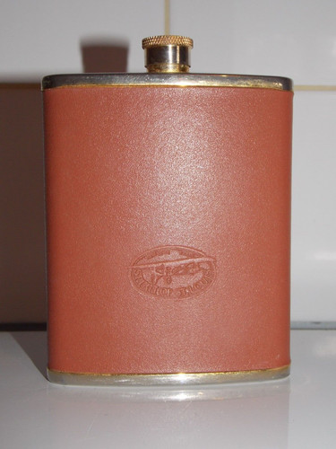 Flasque alcool metal doré - flasque,