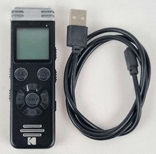 KODAK VRC450 Dictaphone Numérique Stéréo 8Go avec Réduction du Bruit Noir