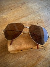 Lunettes de Soleil Vintage Cartier Vendôme Santos 59-14-140 - Années 80
