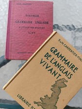 Grammaire Anglaise Lot Livres Scolaires Anciens Années 1930