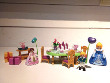PLAYMOBIL LOT ANNIVERSAIRE AU CHÂTEAU/ ROYALE PRINCESSE REINE ENFANTS CADEAUX