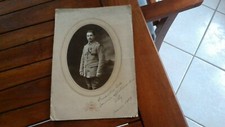 Rare-Photo portrait militaire guerre 14/18 Soldat Uniforme Officier-datée 1919!