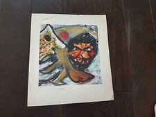 GOUACHE/ACRYL/COLLAGE sur papier journal signe MICHEL CHAPUIS 90 cote benezit 