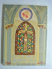 ANCIEN TABLEAU PEINTURE SUR