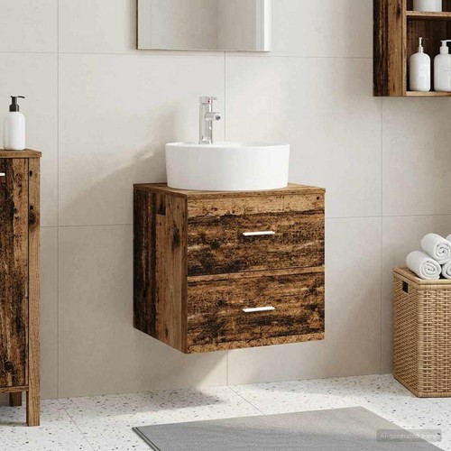 Vanité lavabo mural avec - de,