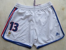 Short équipe de FRANCE Euro 2000 ADIDAS vintage Sylvain WILTORD n°13 football XL