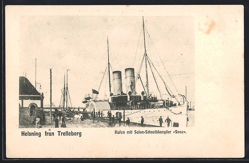 Trelleborg port avec bateau - trelleborg,,