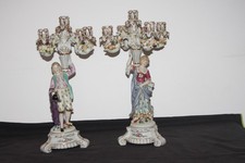Paire Bougeoir Chandeliers en