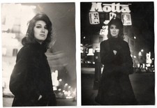 photo Jolie femme dans la nuit  1960 night light woman 2 tirage