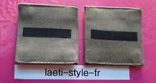 P12 2×patch scratch galon de poitrine sous lieutenant basse visibilité armée 