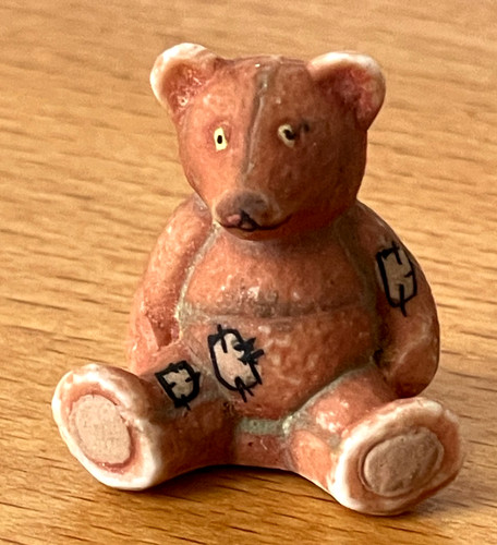 Fève mat ours marron teddy - mat,