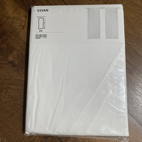 Ikea vivan white curtain panel - curtain,