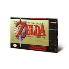 Noname super nintendo - the legend of zelda - impression sur bois 20x29.5