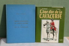 militaria lot de 2 livres sur la cavalerie **