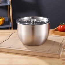  Bol à mixage en acier inoxydable Bol à crème Bol à orifice de la bol Gadget de