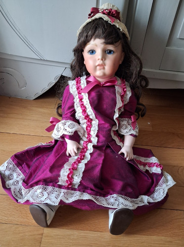 Poupée porcelaine tête - poupée, cm