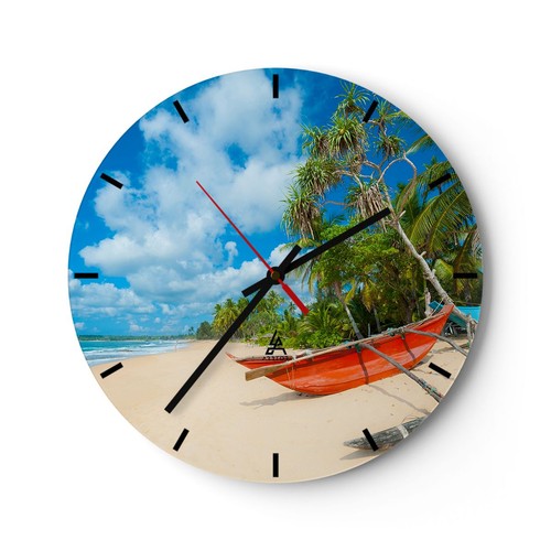 Horloge murale verre - horloge,