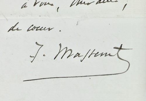 Lettre autographe signée