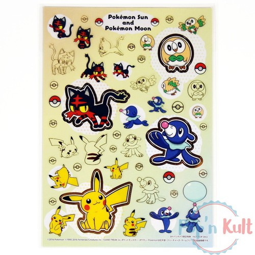 Stickers sheet pokémon - stickers,