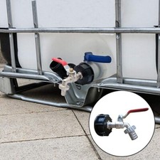 Robinet laiton raccord pour IBC cuve de 1000L 60mm Jardin arrosage neuf