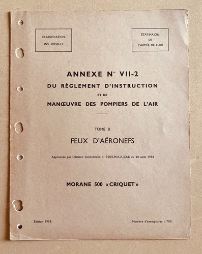 Manuel avion morane 500 - avion,