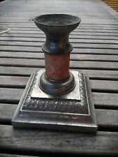 ancien pied de lampe à pètrole en régule