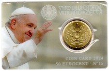 Vatican Coin Card n°15 2024 Armoiries du pape François