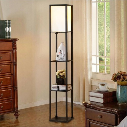 Lampadaire bois e27 - en,