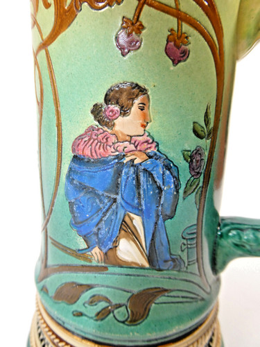 Grand pichet art nouveau - grand,