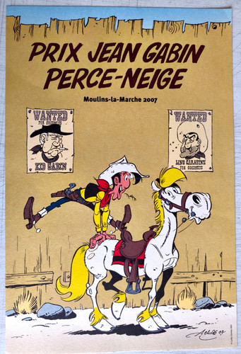 Affiche originale lucky - lucky, luke