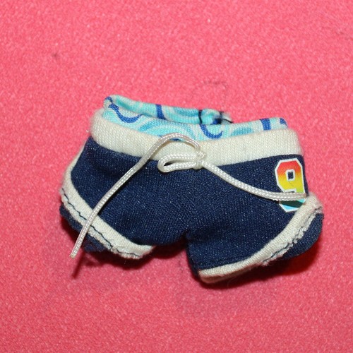 Short bleu pour poupée - , barbie