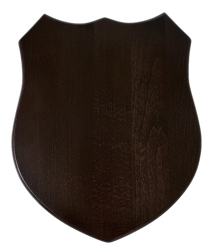 Plaque héraldique bois wengé - bois,