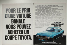 TOYOTA vintage Print Ad !! " TOYOTA celica 1600 IS the perfect car "