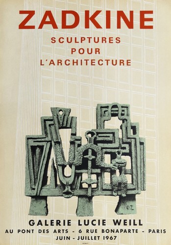 Ossip zadkine affiche - ossip, poster