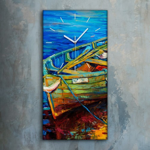Horloge murale sur toile 30x60