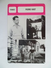 CARTE FICHE CINEMA  PIERRE KAST