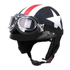Casque de moto rétro vintage