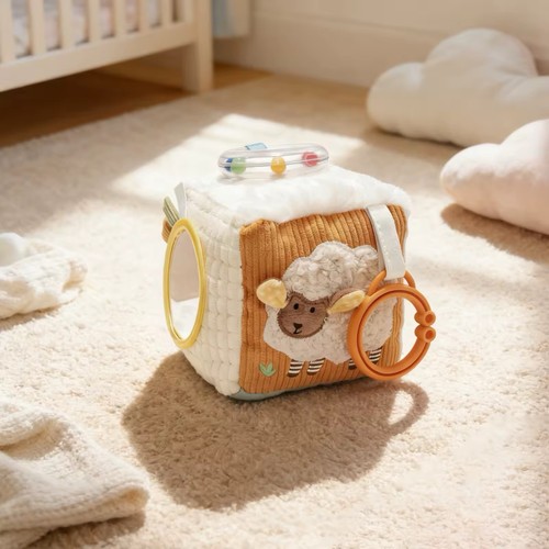 Cube éveil bébé tissu - cube,