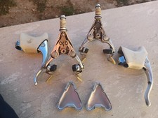 Freins et leviers de frein Campagnolo C-Record Delta L'Eroica Colnago Blancs ...