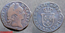 France Royale ! LOUIS XV, Sol d'Aix 1769 &, en TB-