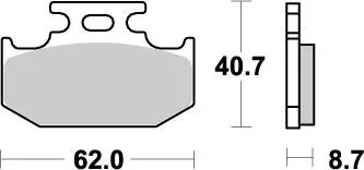 Plaquettes frein nitro - de,