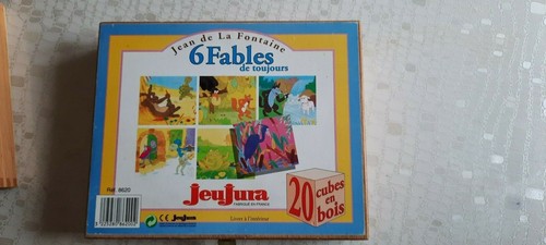 Jeu cubes bois - cubes, vintage